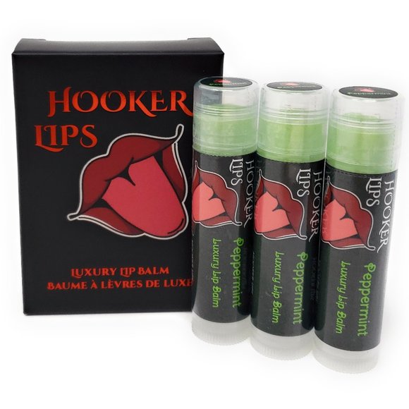 Hooker Lips Luxury Lip Balm Peppermint 3 Pack - Picture 1 of 3